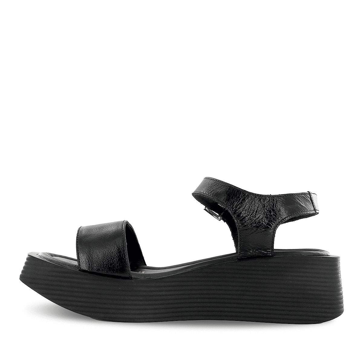 SANDALIAS ECCO CUERO CHAROL MUJER TAXLI01 NEGRO - 4