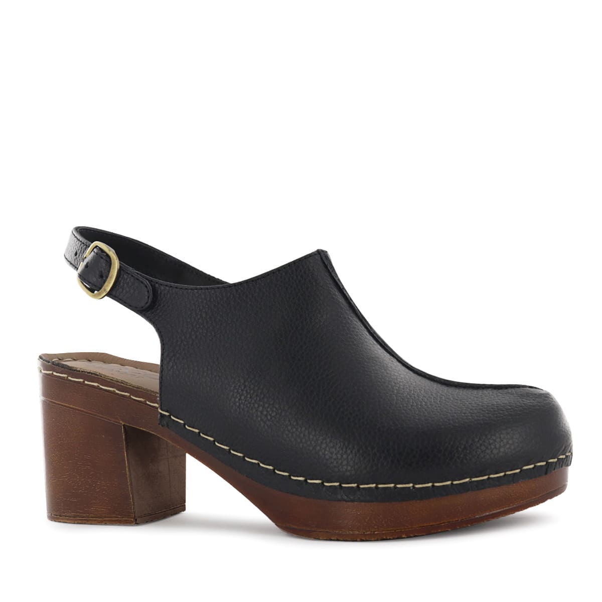 ZUECO ECCO CUERO MUJER TELMA05 NEGRO - 1