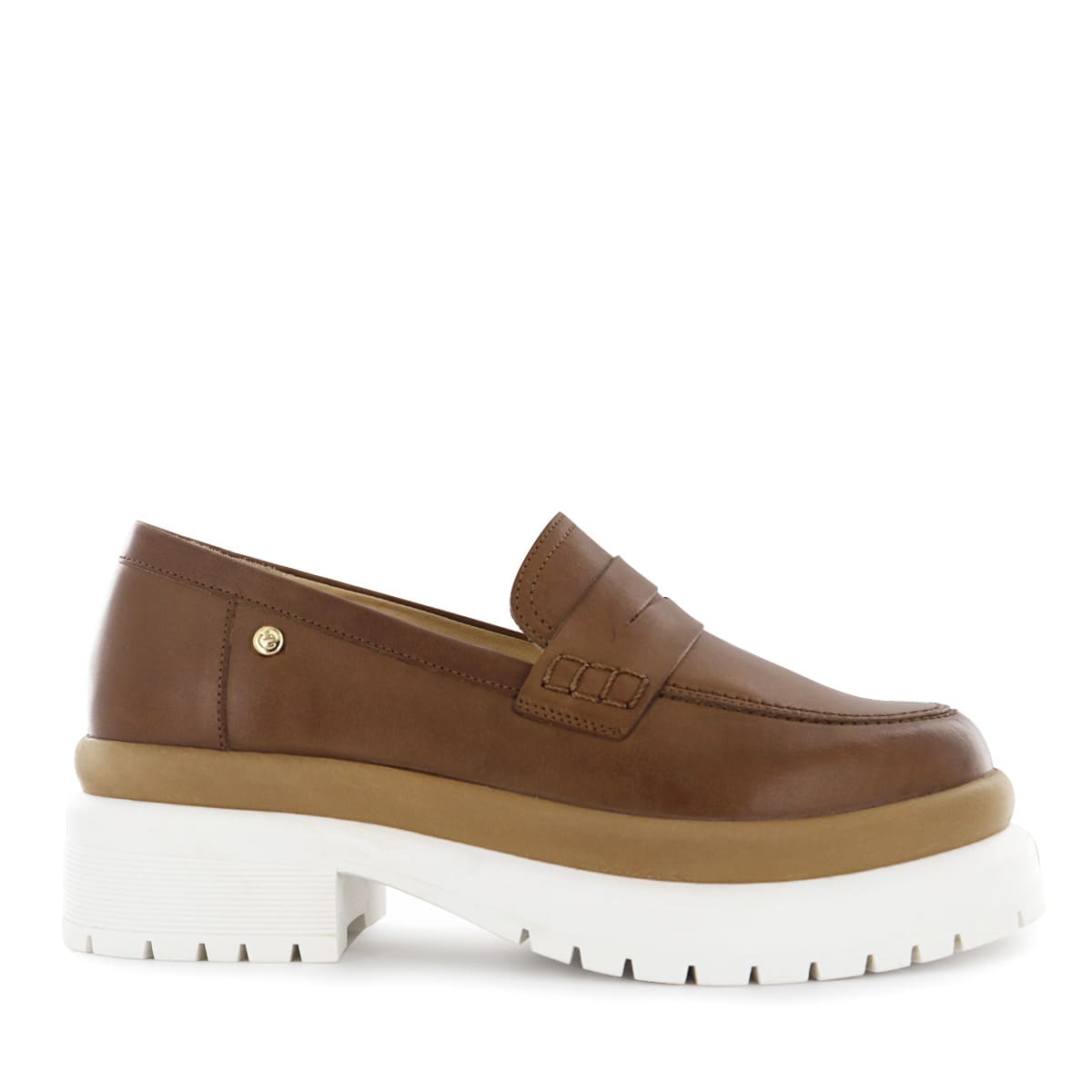 MOCASINES ECCO CUERO MUJER OLIMPIA04 TOFFEE - 2