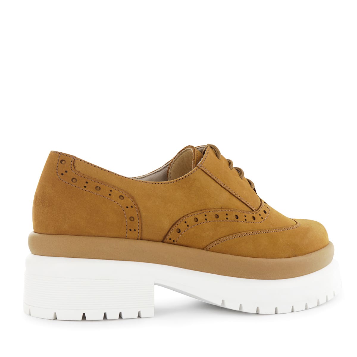 ZAPATO OXFORD ECCO NOBUCK MUJER OLIMPIA01 MOSTAZA - 3