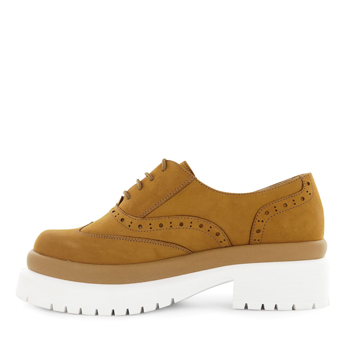 ZAPATO OXFORD ECCO NOBUCK MUJER OLIMPIA01 MOSTAZA - 4