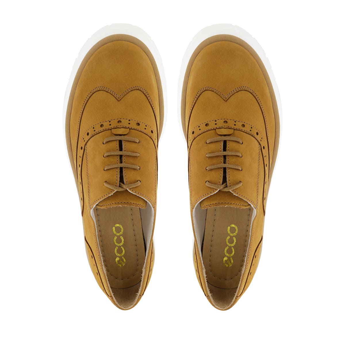 ZAPATO OXFORD ECCO NOBUCK MUJER OLIMPIA01 MOSTAZA - 5