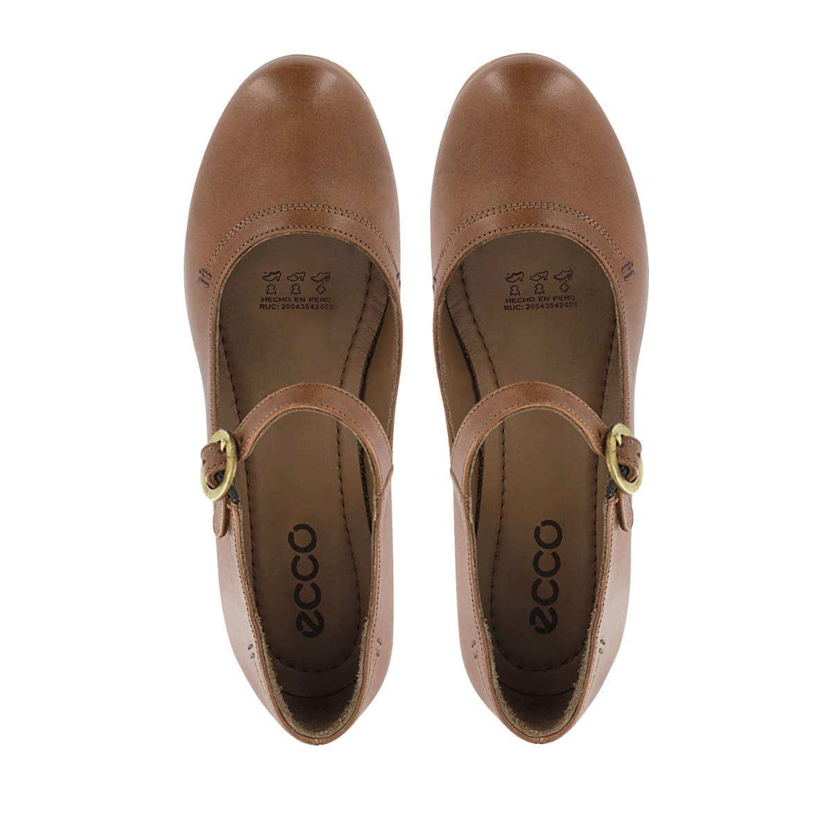 ZAPATO MARY JANE ECCO CUERO MUJER NATALIE29 TOFFEE - 5