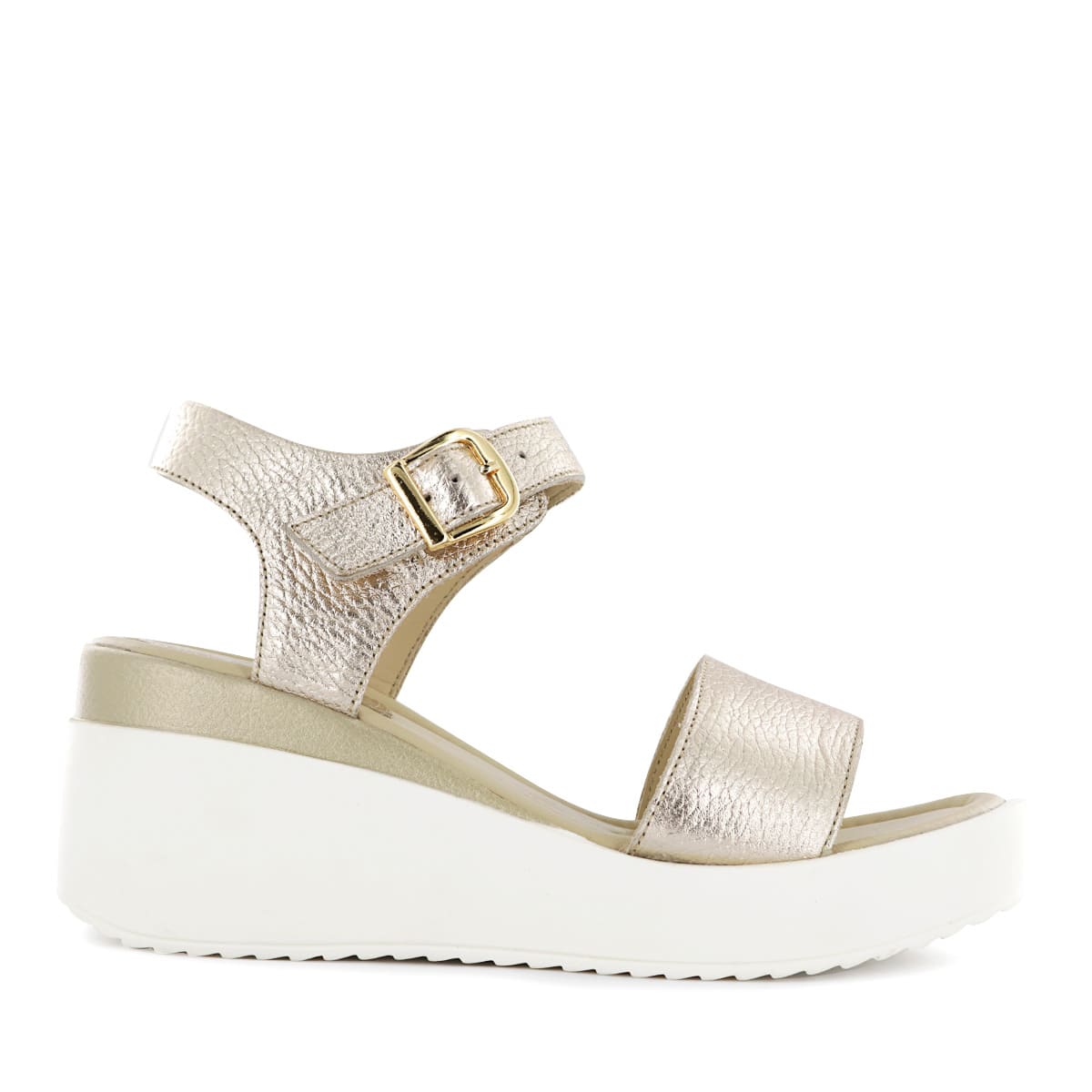 SANDALIA ECCO CUERO FOLIA MUJER JASPE03 DORADO - 2