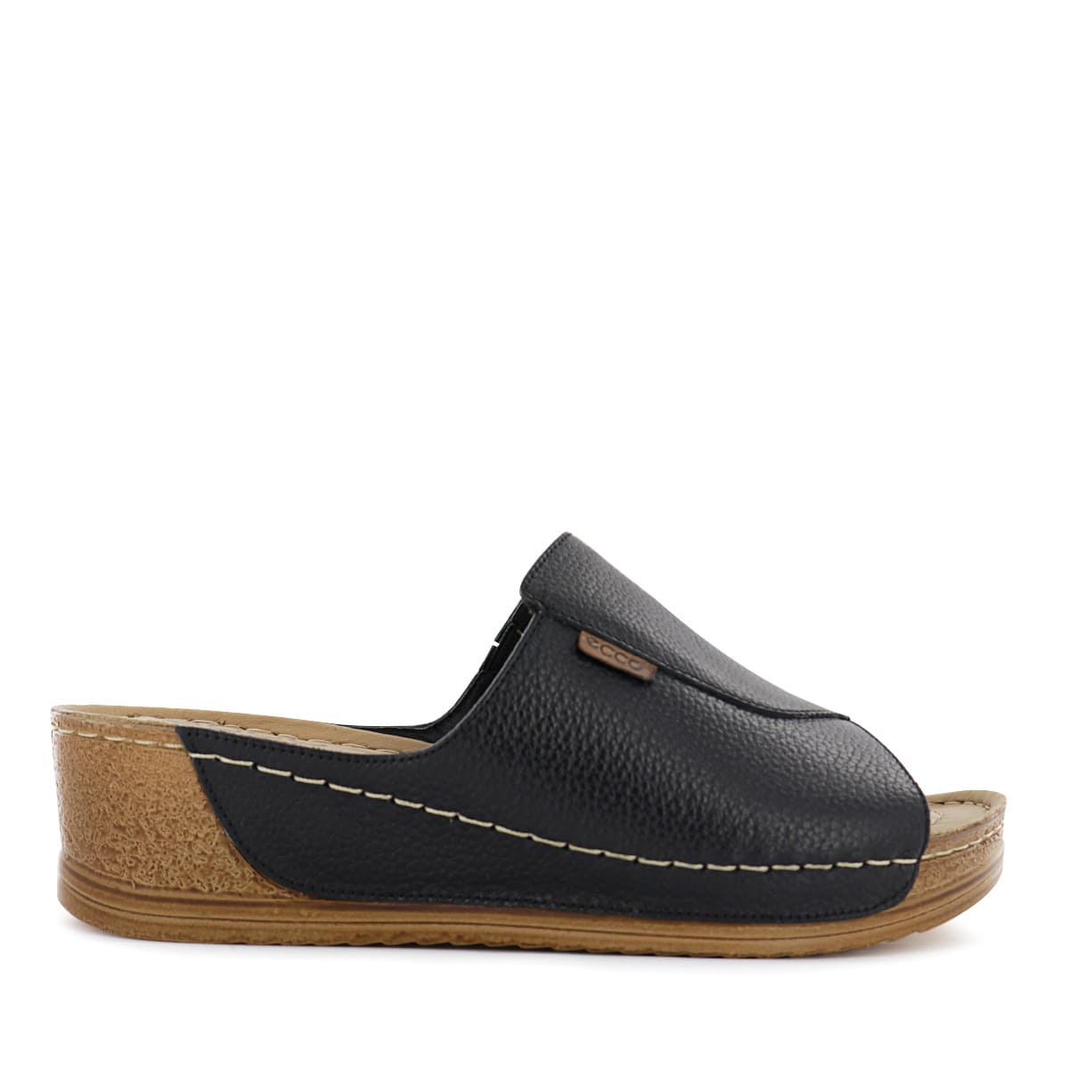 SANDALIA ECCO CUERO MUJER BIBI24 NEGRO - 2