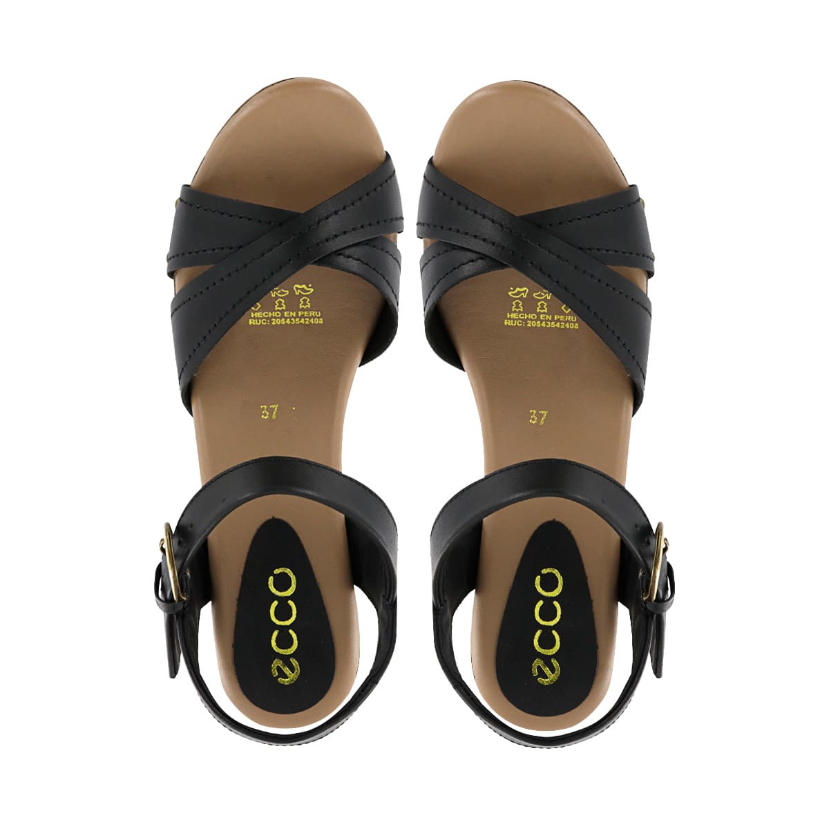 SANDALIA ECCO CUERO MUJER SELINA01 NEGRO - 5