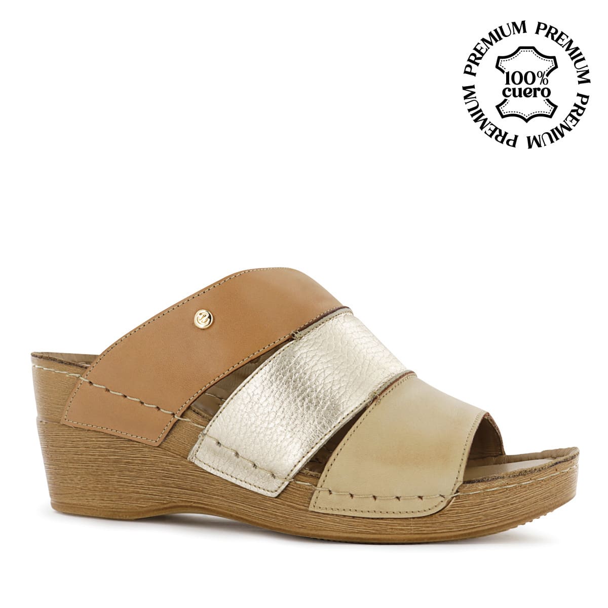 SANDALIA ECCO CUERO FOLIA MUJER STELLA06 BEIGE - 1
