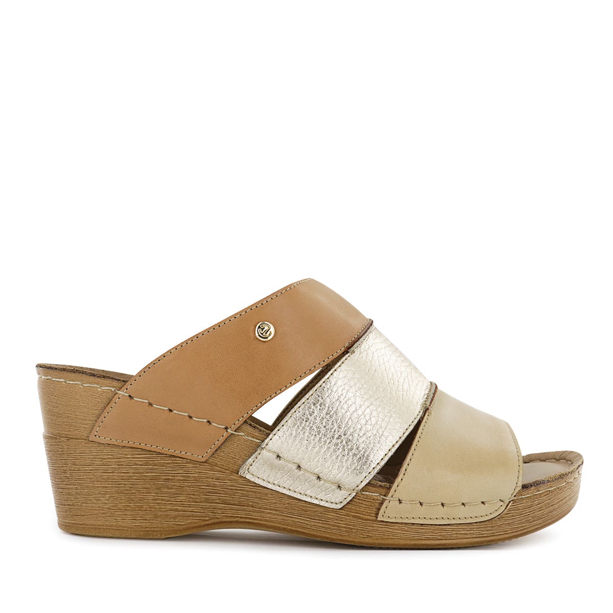 SANDALIA ECCO CUERO FOLIA MUJER STELLA06 BEIGE - 2
