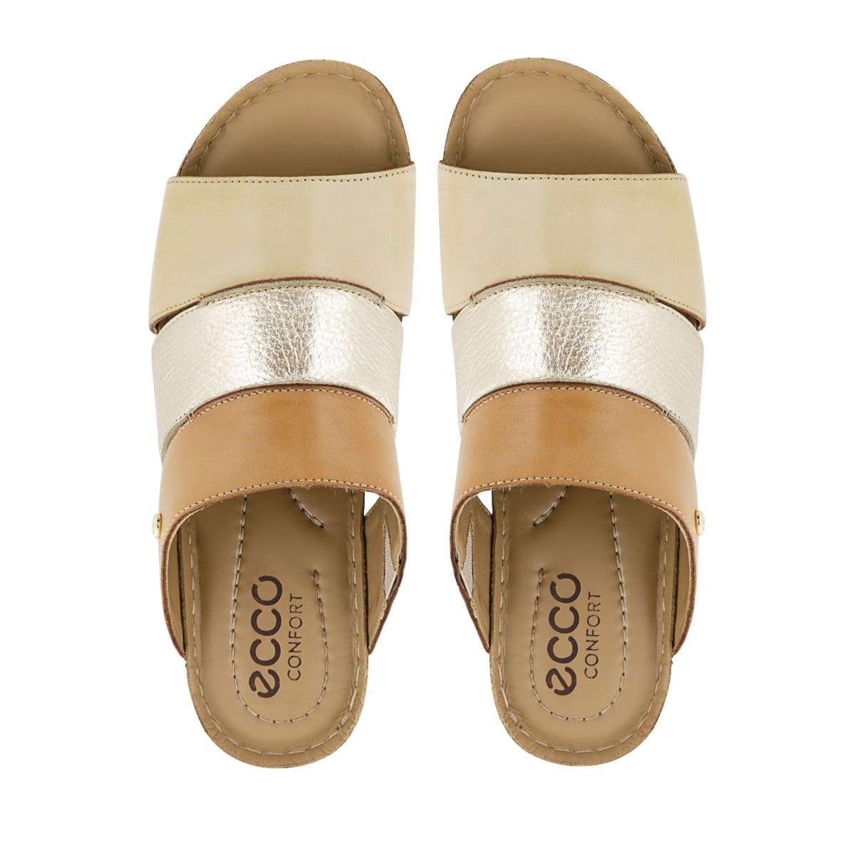 SANDALIA ECCO CUERO FOLIA MUJER STELLA06 BEIGE - 5