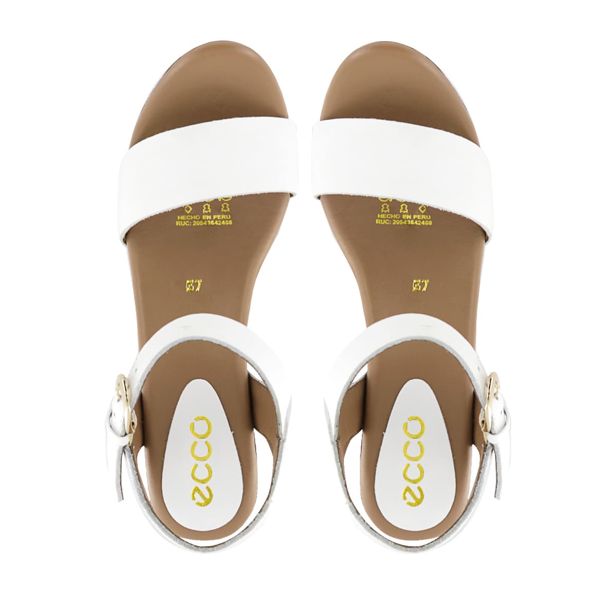 SANDALIA ECCO CUERO MUJER SELINA02 BLANCO - 5