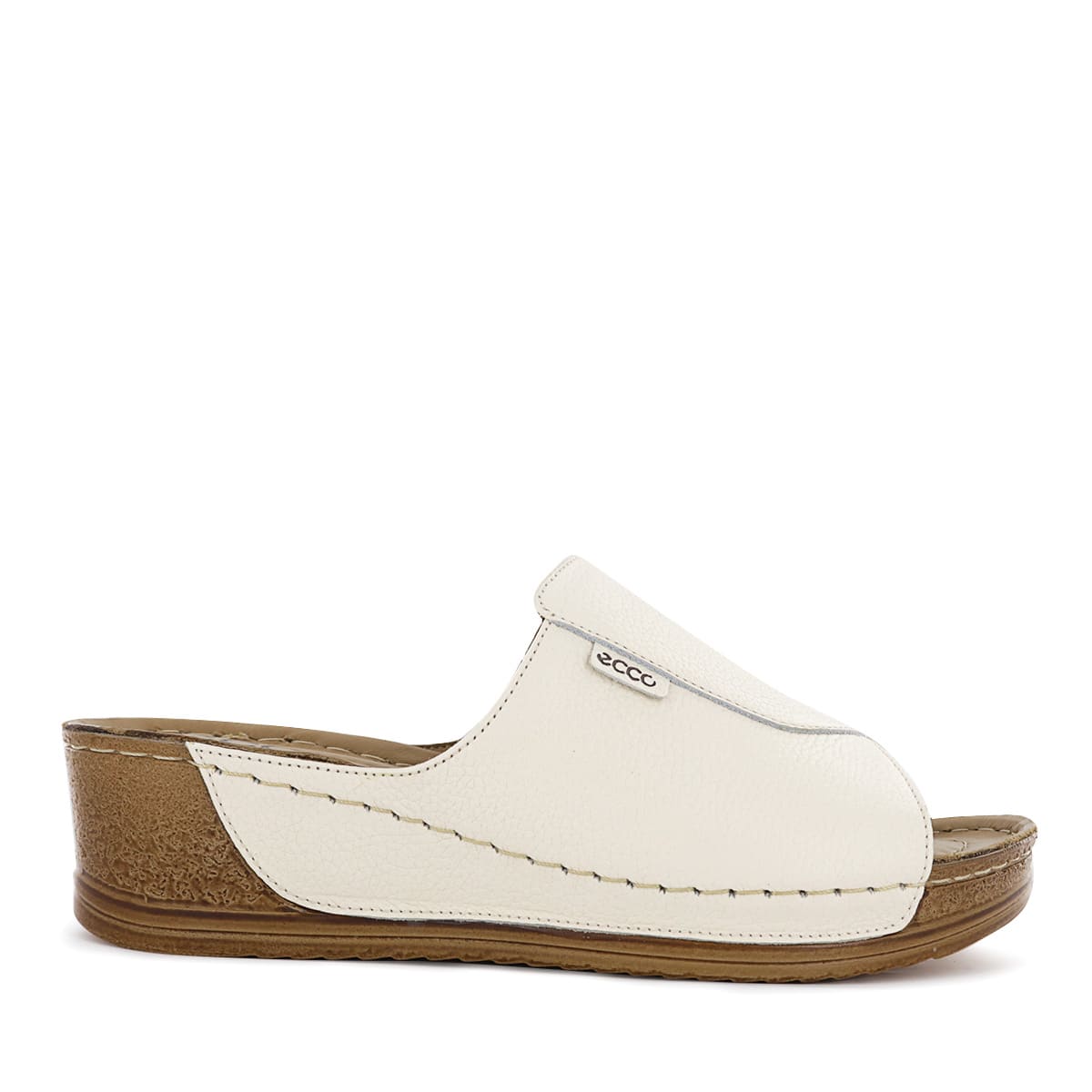 SANDALIA ECCO CUERO FOLIA MUJER BIBI24 MARFIL - 2