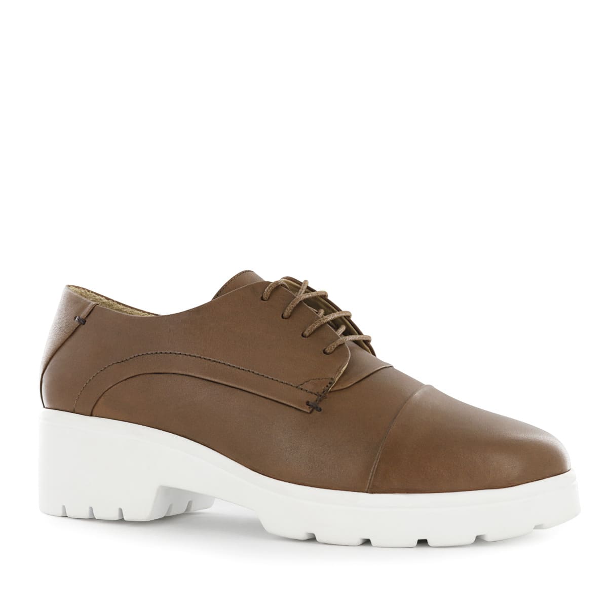 ZAPATO CON PASADOR ECCO CUERO MUJER MENA04 TOFFEE - 1