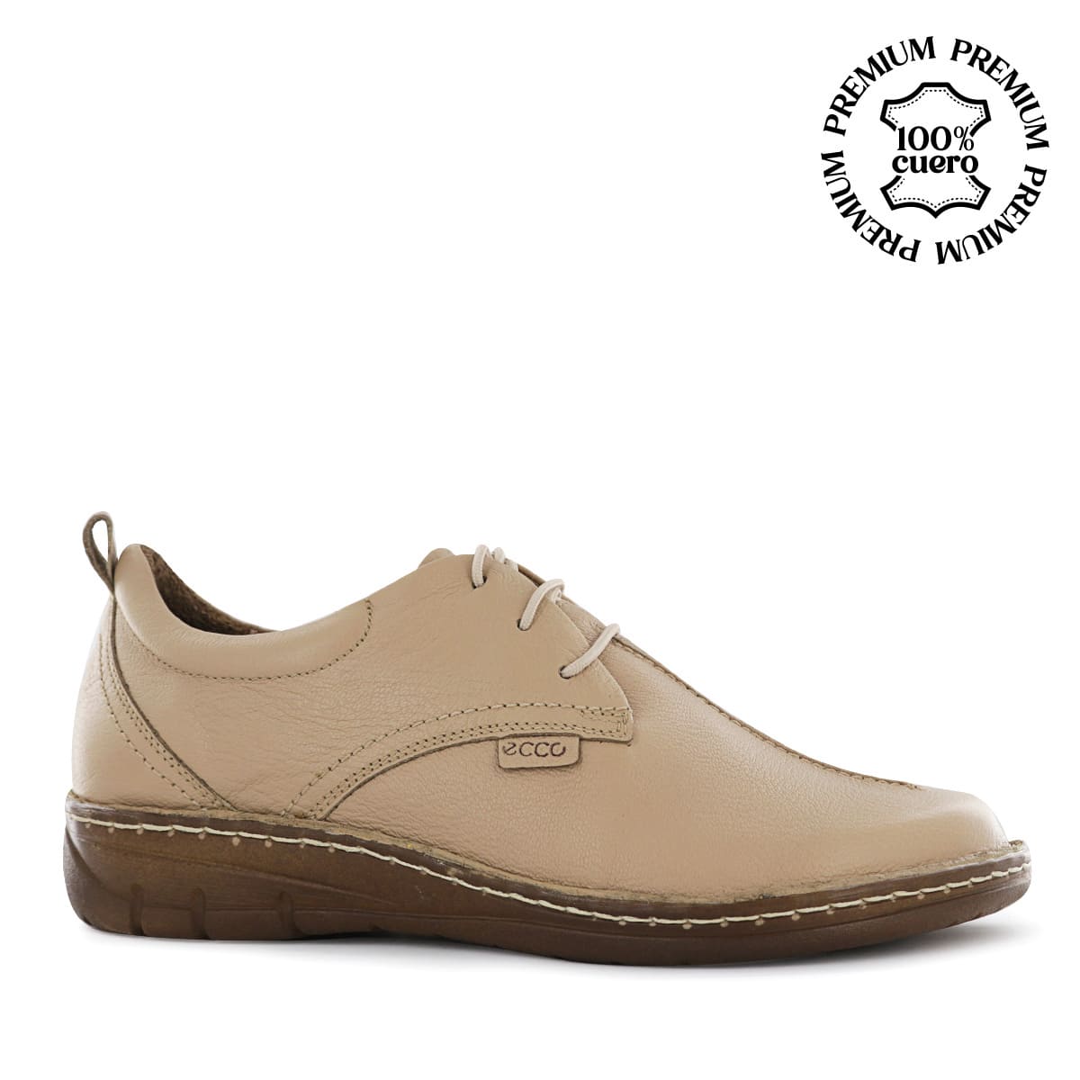 ZAPATO CON PASADOR ECCO CUERO MUJER BONNIE05 LATTE - 1