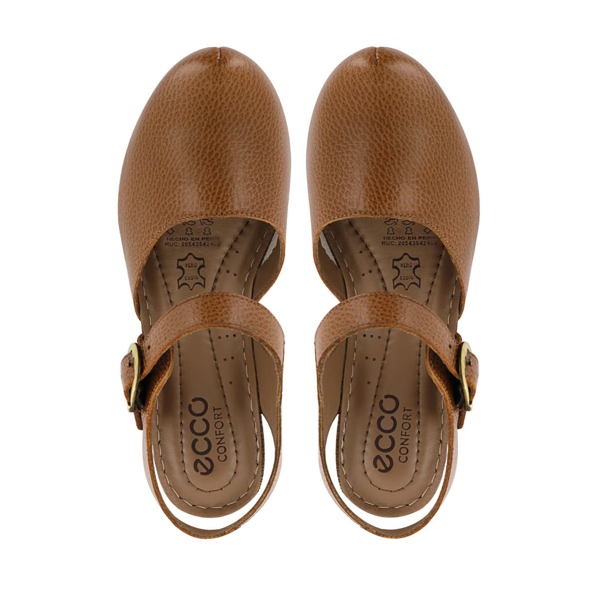 ZUECO ECCO CUERO MUJER MIKA08 TOFFEE - 5