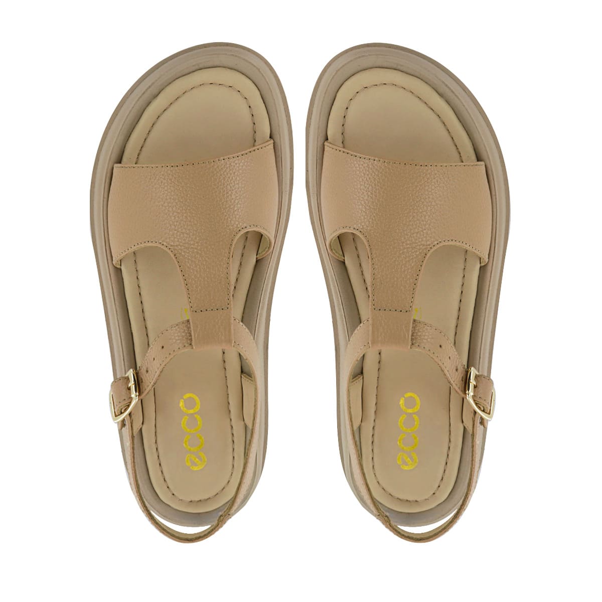 SANDALIA ECCO CUERO MUJER BETH01 MOCA LATTE - 5