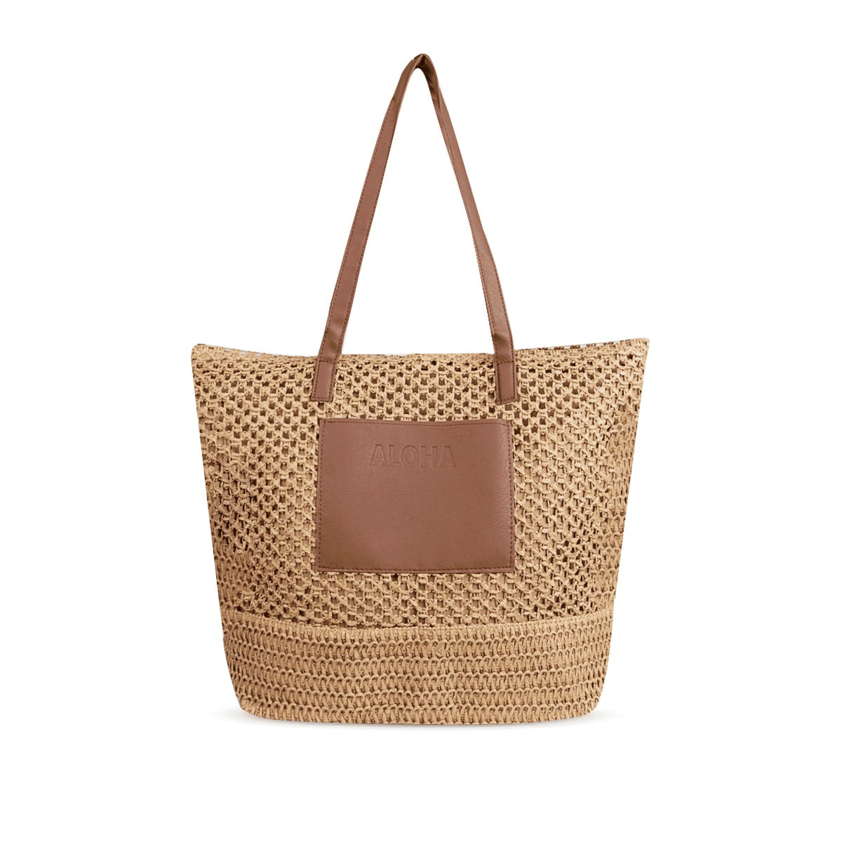 BOLSO DE PLAYA MUJER CAMEL NAIA16 - 1