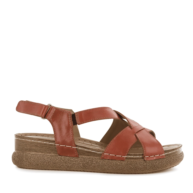 SANDALIA CONFORT ECCO CUERO MUJER TERRACOTA OTESSA05 - 2