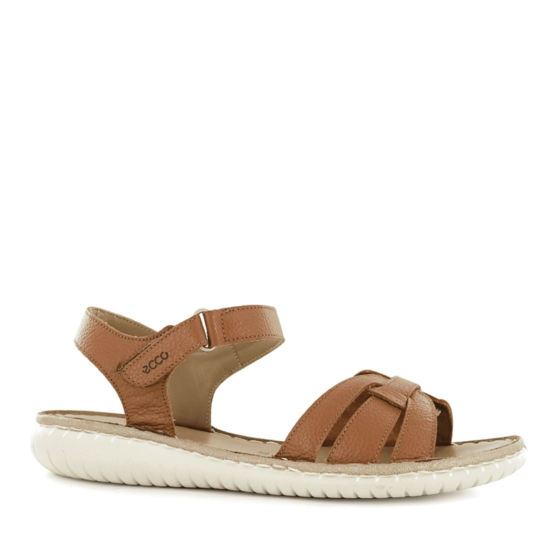 SANDALIA CONFORT ECCO CUERO MUJER TOFFEE PIPA02 - 1