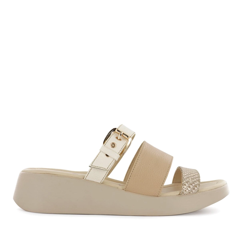 SANDALIA ECCO CUERO MUJER BEIGE MELANIE07 - 2
