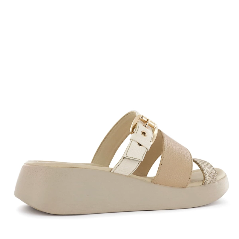 SANDALIA ECCO CUERO MUJER BEIGE MELANIE07 - 3