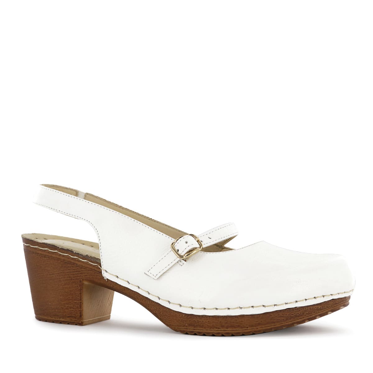 ZAPATO DESTALONADO ECCO CUERO MUJER BLANCO MIKA19 - 1