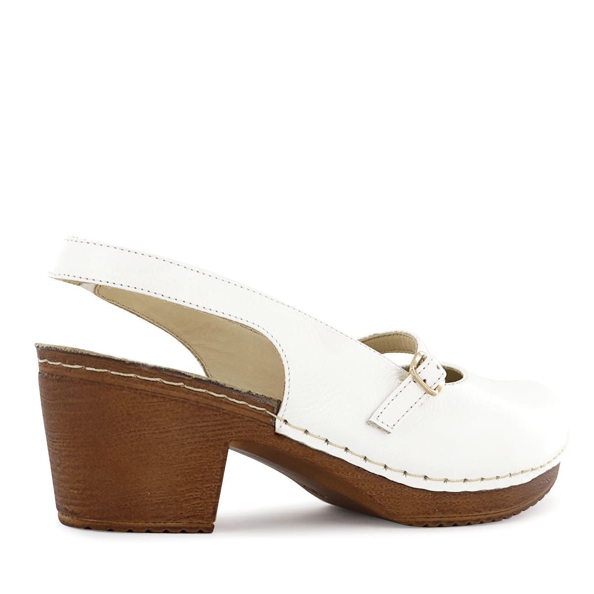 ZAPATO DESTALONADO ECCO CUERO MUJER BLANCO MIKA19 - 3