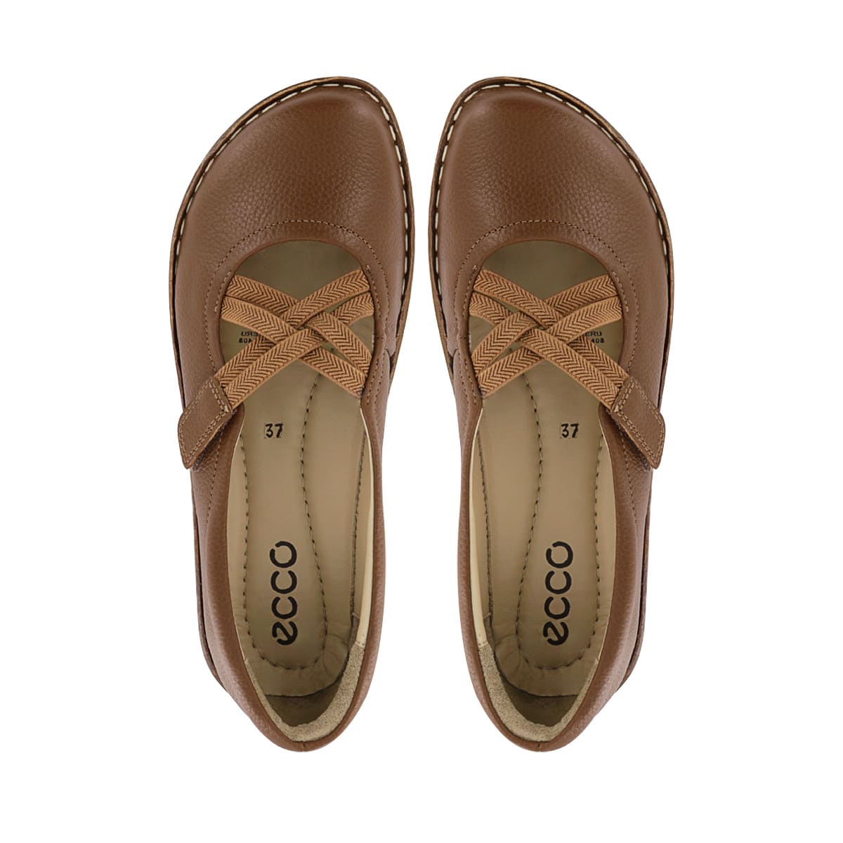 BALLERINAS CUERO ECCO MUJER BONNIE10 LATTE - 5
