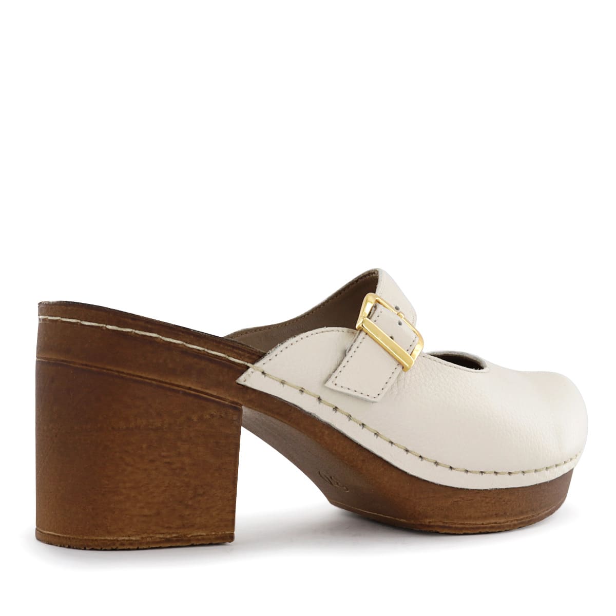 ZUECO CASUAL  CUERO ECCO MUJER MARFIL TELMA07 - 3