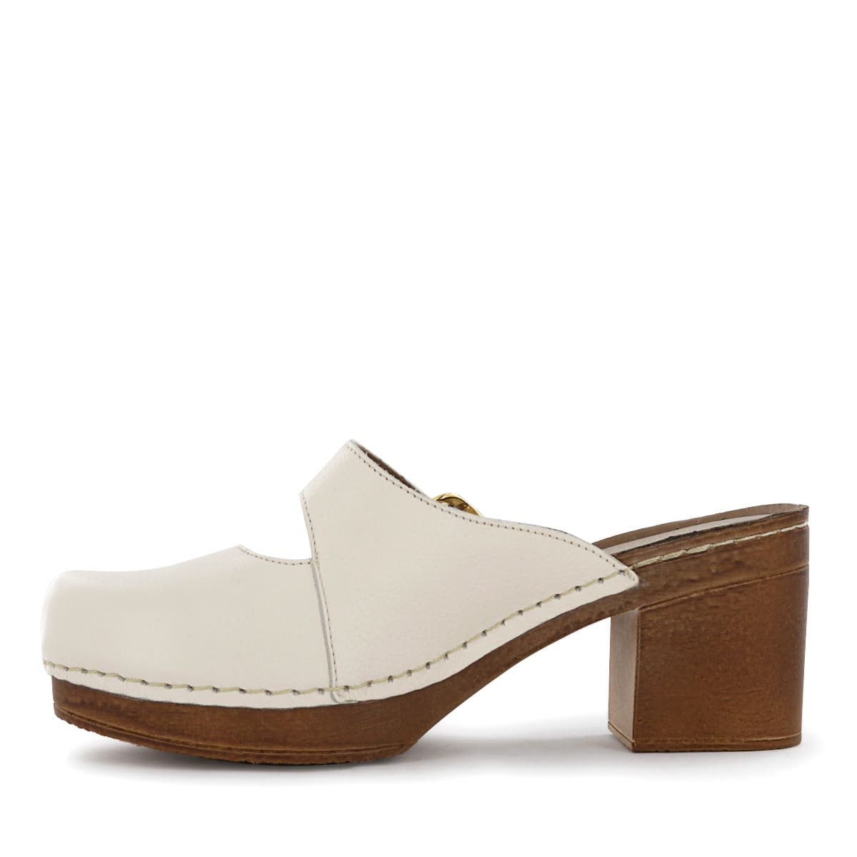 ZUECO CASUAL  CUERO ECCO MUJER MARFIL TELMA07 - 4