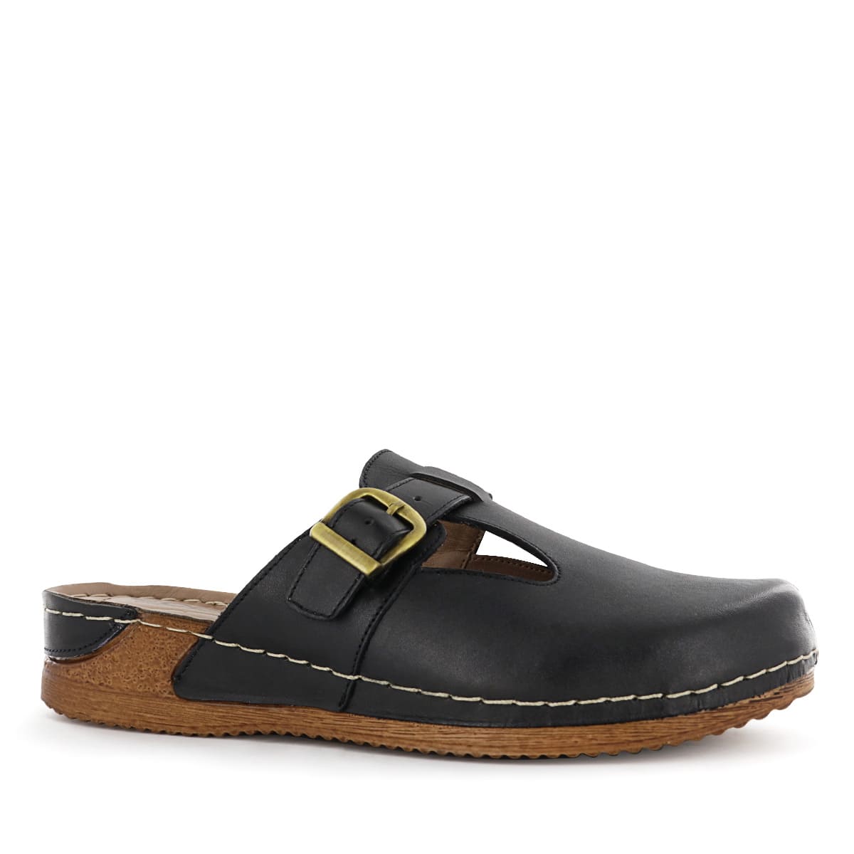 ZUECO CONFORT CUERO MUJER ECCO NEGRO PATTY37 - 1