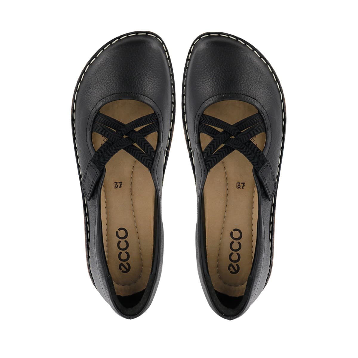 BALLERINAS CUERO ECCO MUJER BONNIE10 NEGRO - 5