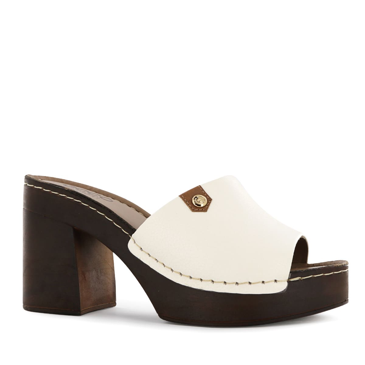 SANDALIA CASUAL CUERO ECCO MUJER MARFIL TRIANA10 - 1
