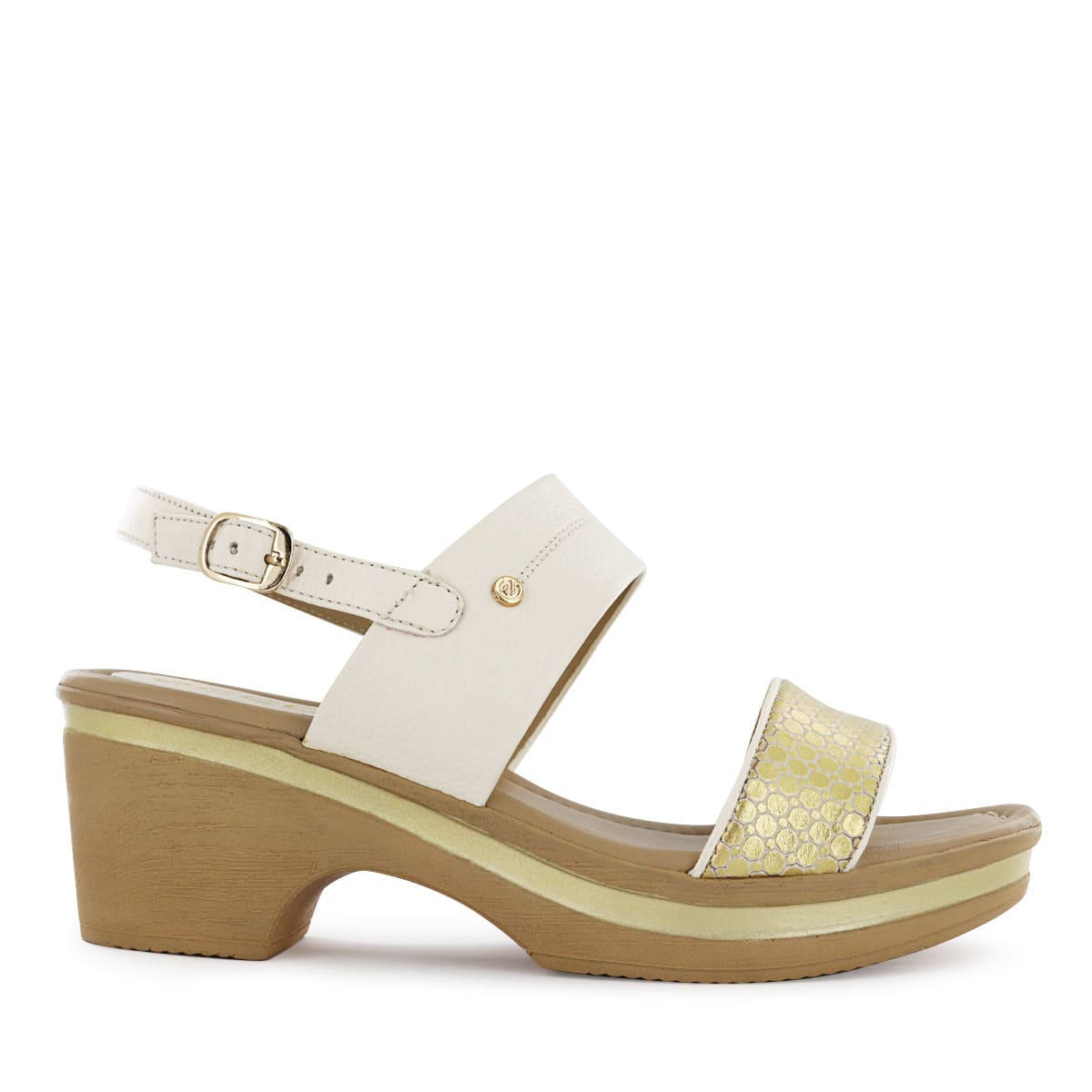 SANDALIA CONFORT CUERO ECCO MUJER ORO ALINA28 - 2