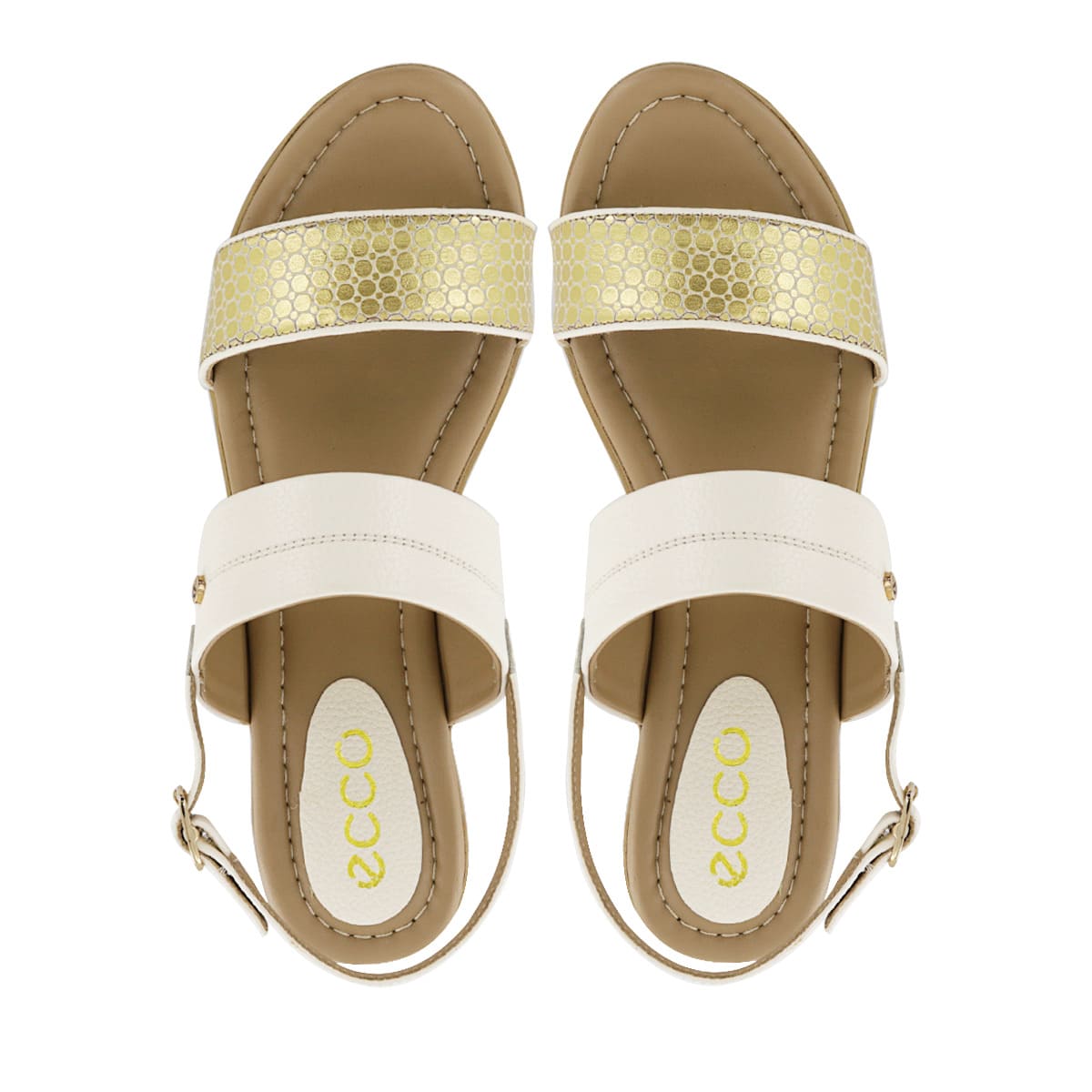 SANDALIA CONFORT CUERO ECCO MUJER ORO ALINA28 - 5