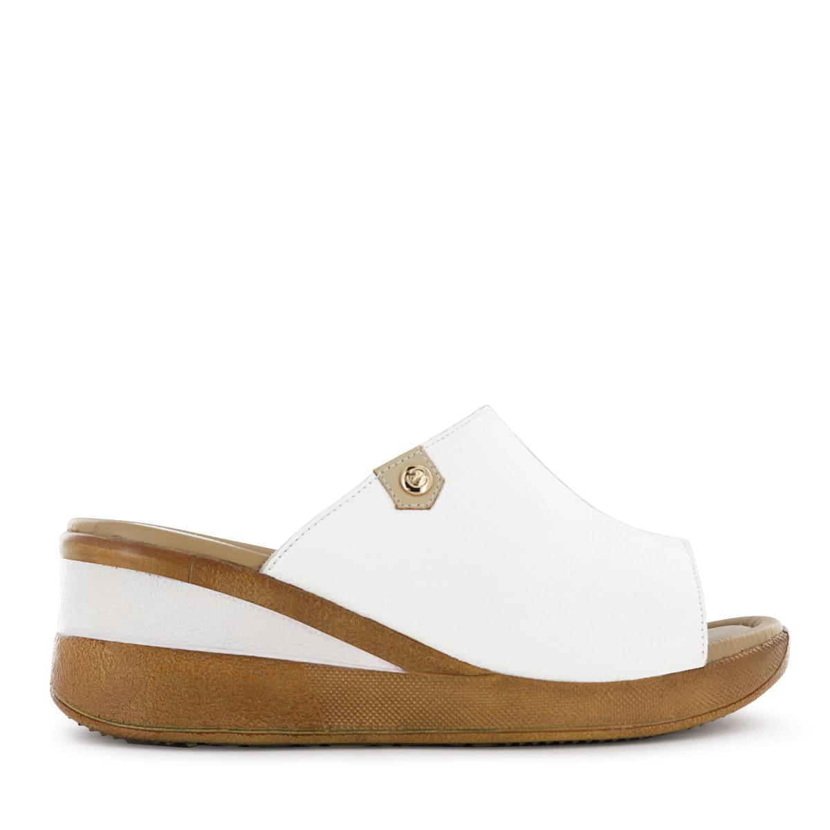 SANDALIA CONFORT  CUERO ECCO MUJER BLANCO WINONA18 - 2