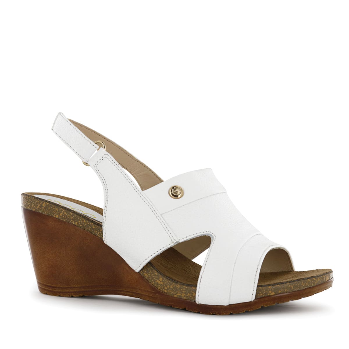 SANDALIA CONFORT CUERO ECCO MUJER BLANCO SOFI42 - 1