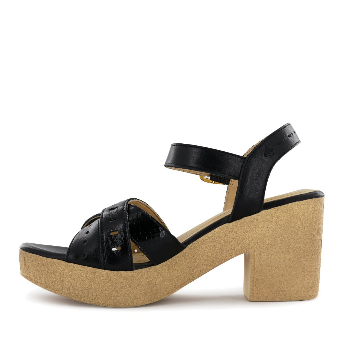 SANDALIA CASUAL CUERO MUJER ECCO NEGRO ANALU20 - 4