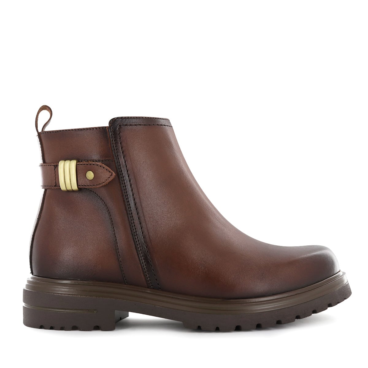 BOTIN CASUAL  CUERO MUJER ECCO COBRE GIULIA02 - 2
