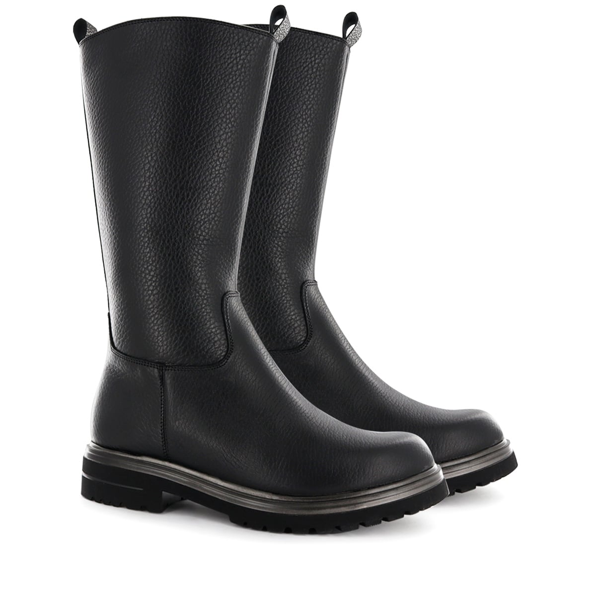 BOTA LARGA CASUAL CUERO MUJER ECCO NEGRO GIULIA01 - 5