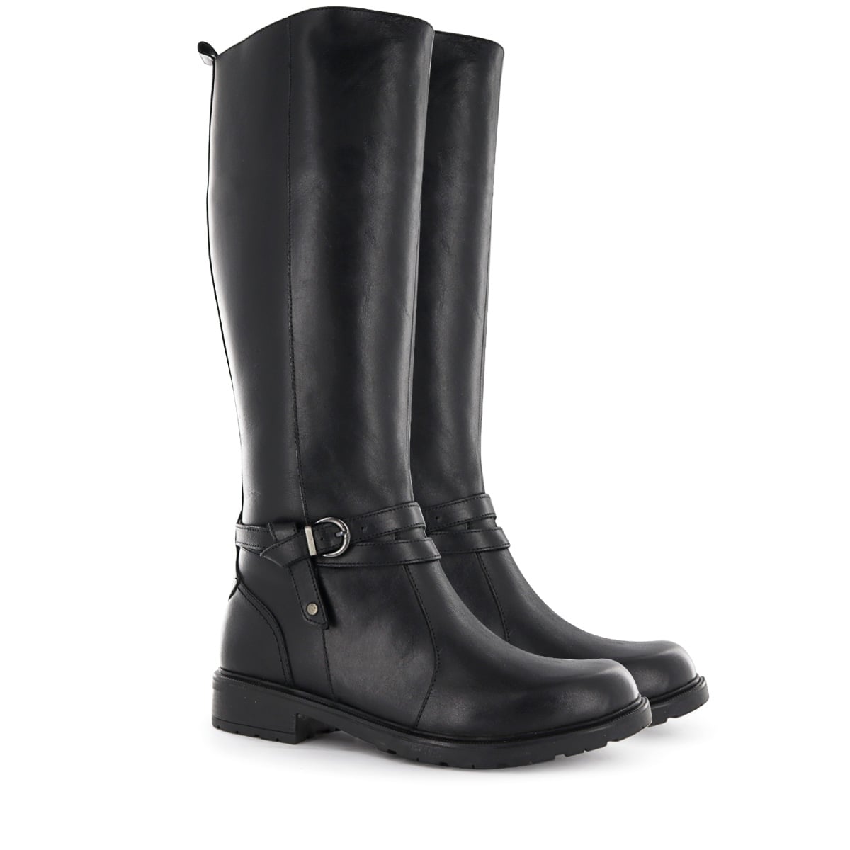 BOTA LARGA CASUAL CUERO MUJER ECCO NEGRO ZUMI04 - 5