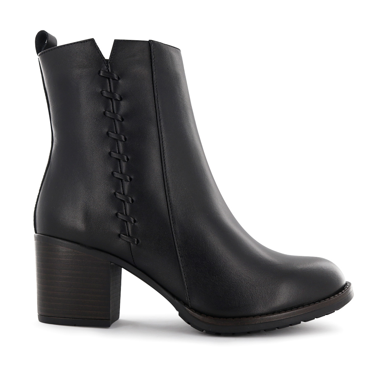 BOTA MEDIANA CASUAL CUERO MUJER ECCO NEGRO JACINTA03 - 2
