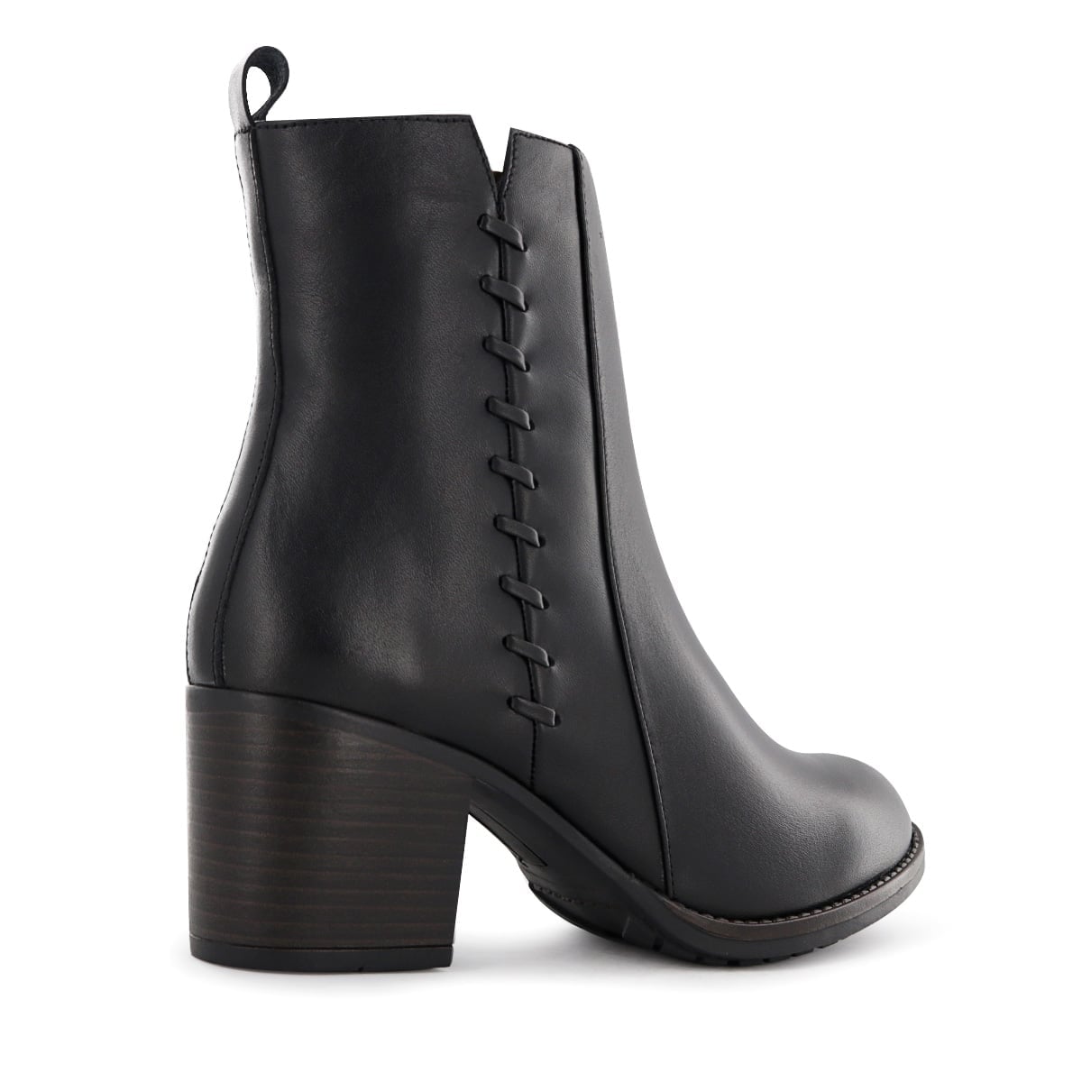 BOTA MEDIANA CASUAL CUERO MUJER ECCO NEGRO JACINTA03 - 3