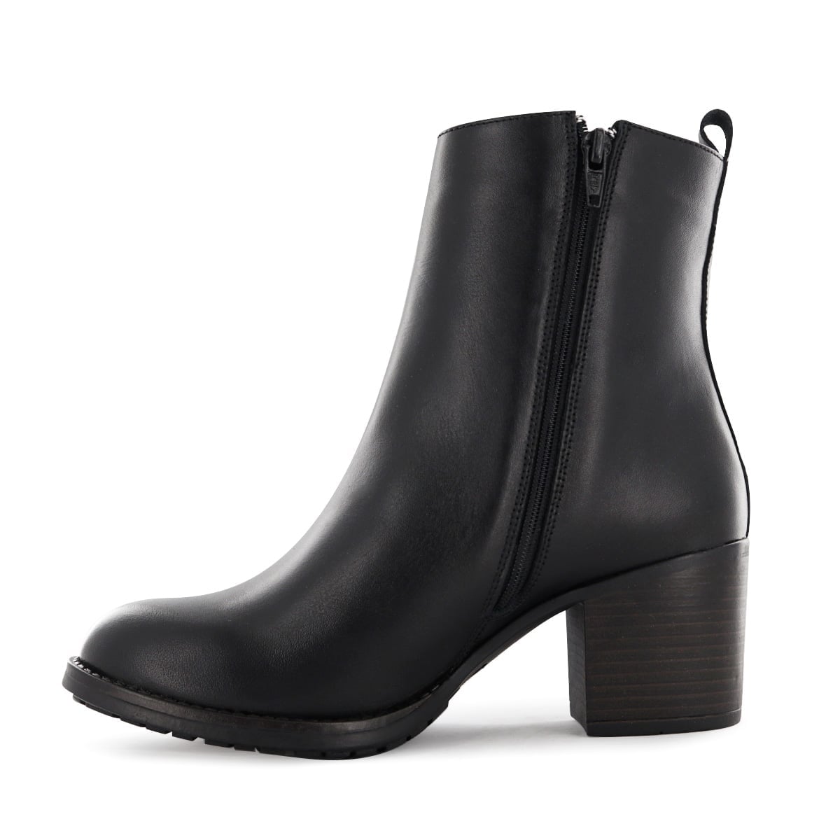 BOTA MEDIANA CASUAL CUERO MUJER ECCO NEGRO JACINTA03 - 4