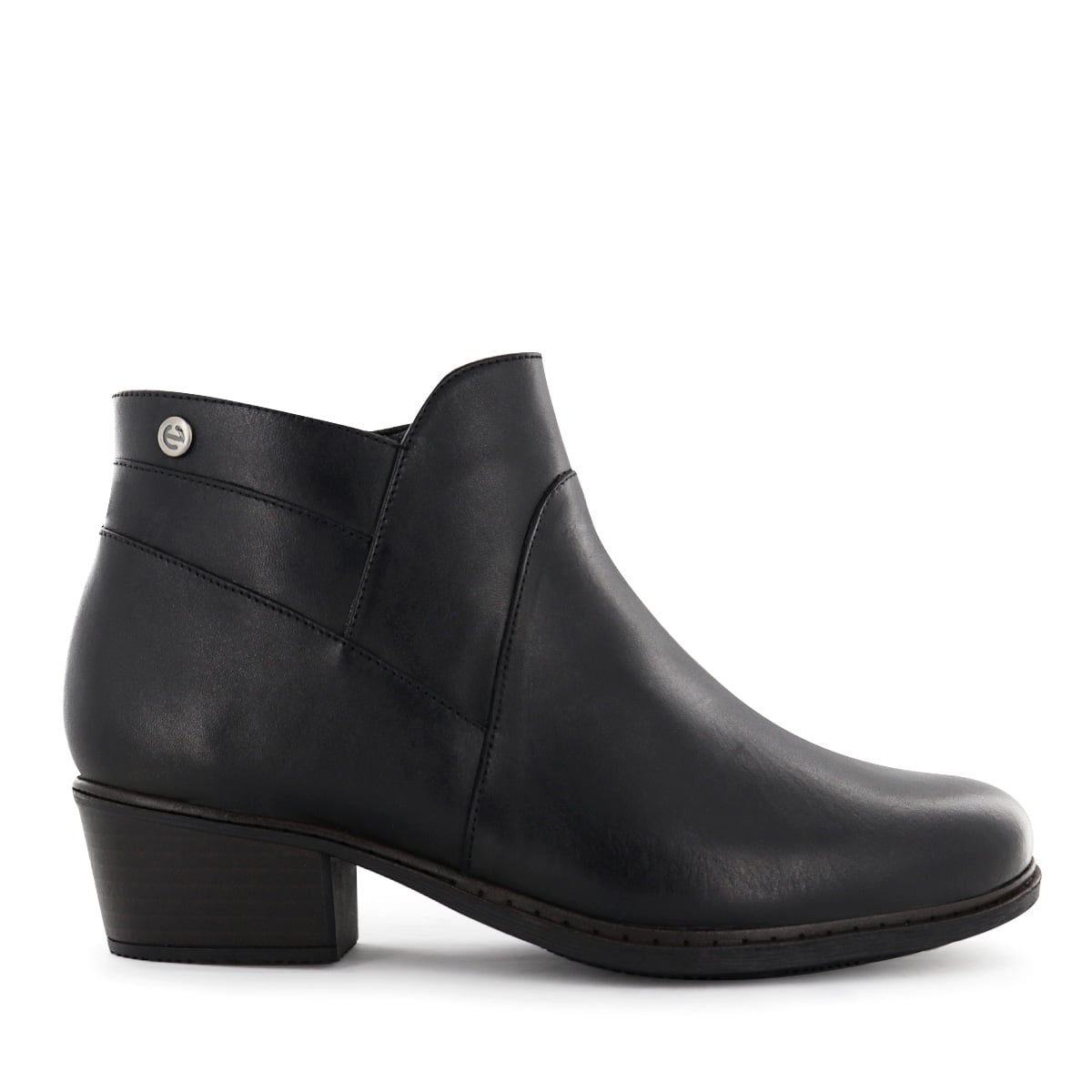BOTIN CASUAL  CUERO MUJER ECCO NEGRO DAKOTA02 - 2