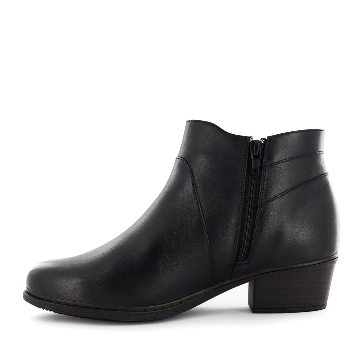 BOTIN CASUAL  CUERO MUJER ECCO NEGRO DAKOTA02 - 4