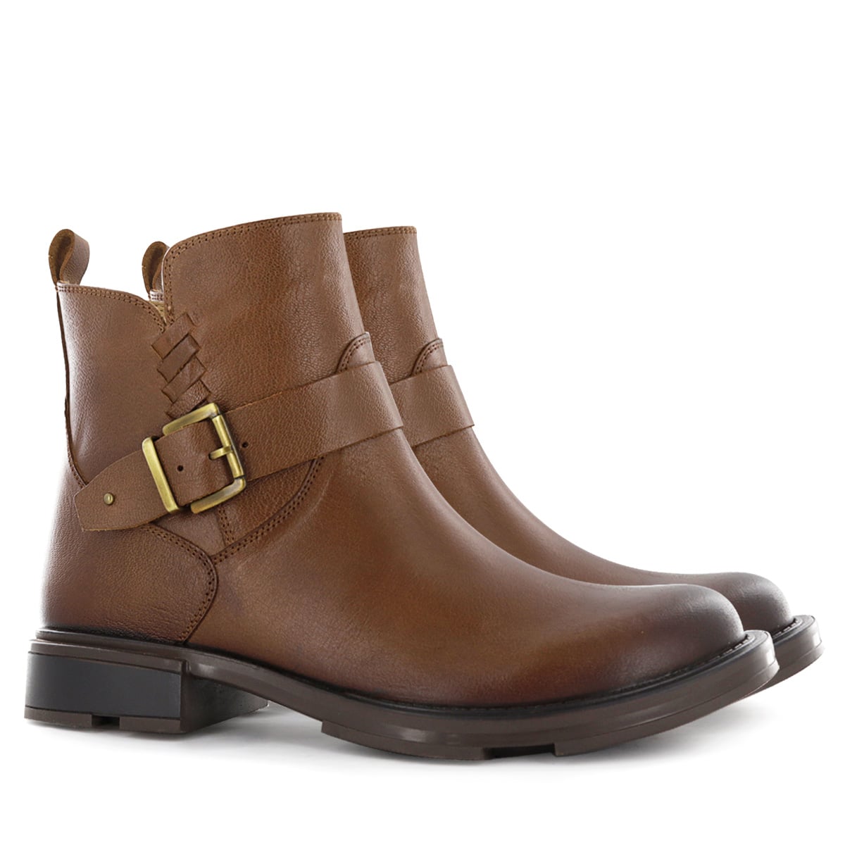BOTIN CASUAL CUERO MUJER ECCO TOSTADO ZIZI02 - 5
