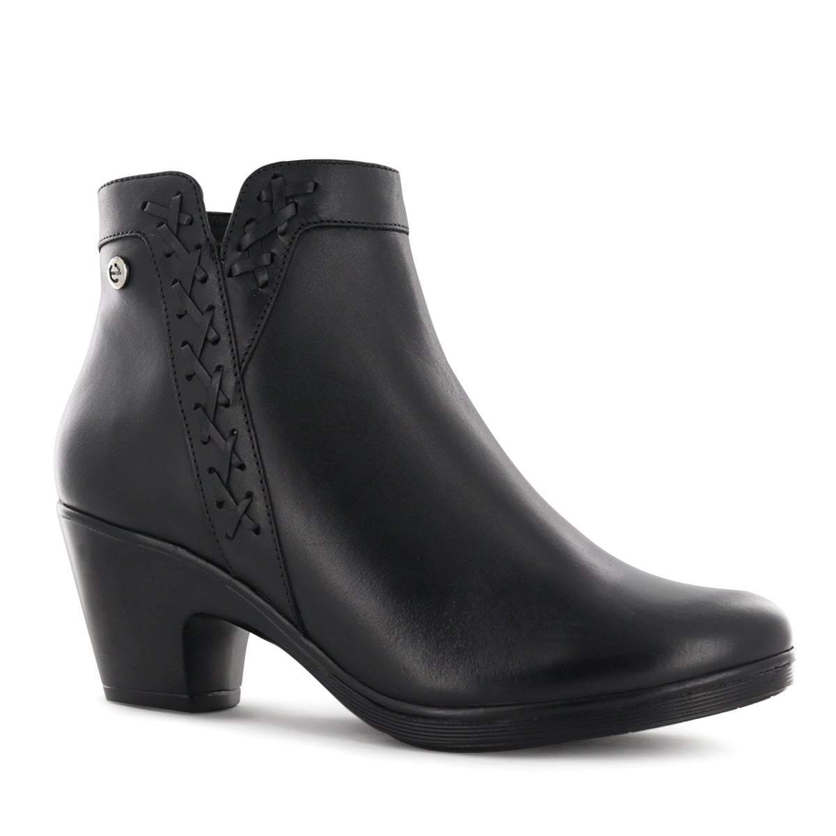 BOTIN CONFORT CUERO MUJER ECCO NEGRO NATALIE80 - 1