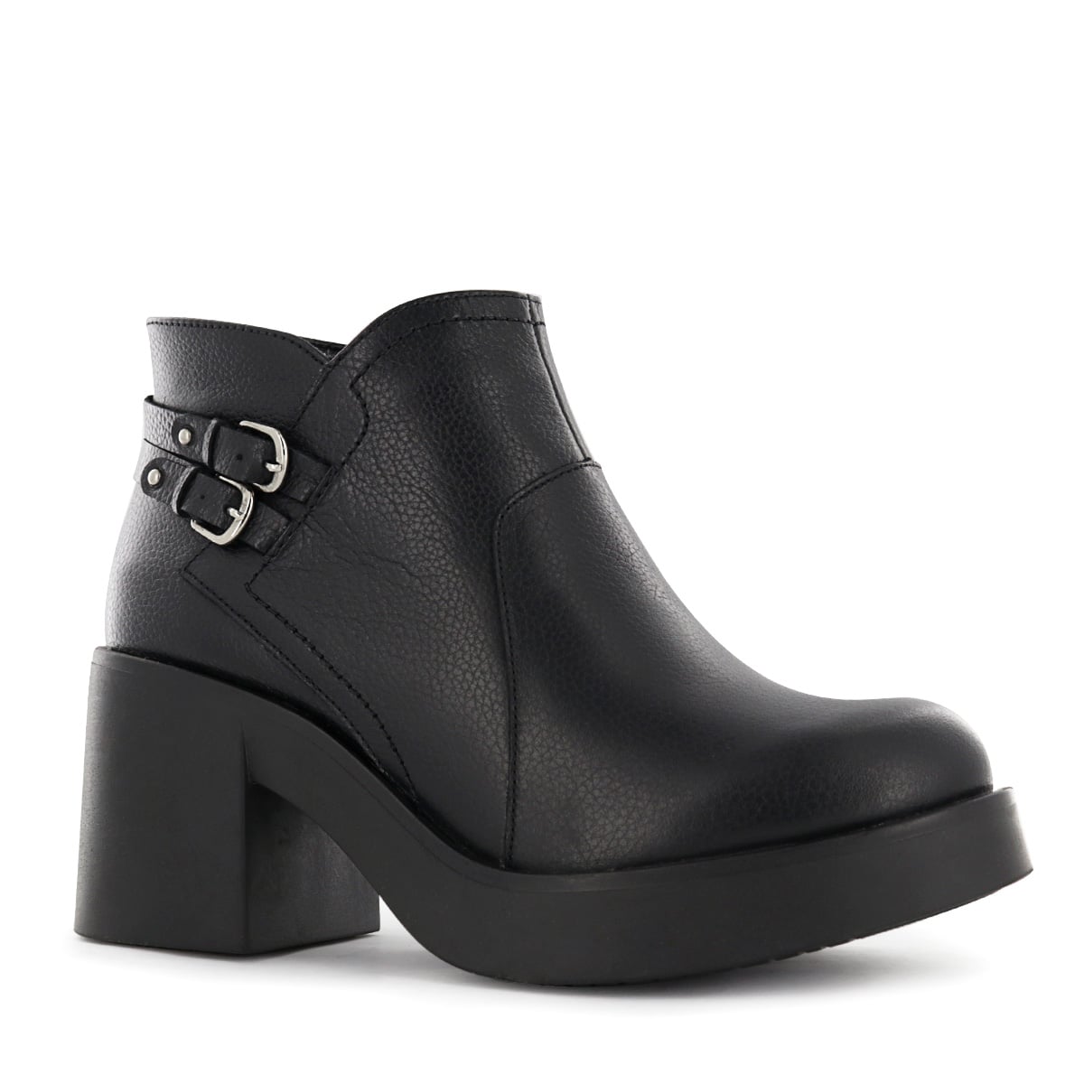 BOTIN CASUAL  CUERO MUJER ECCO NEGRO OLETTA07 - 1