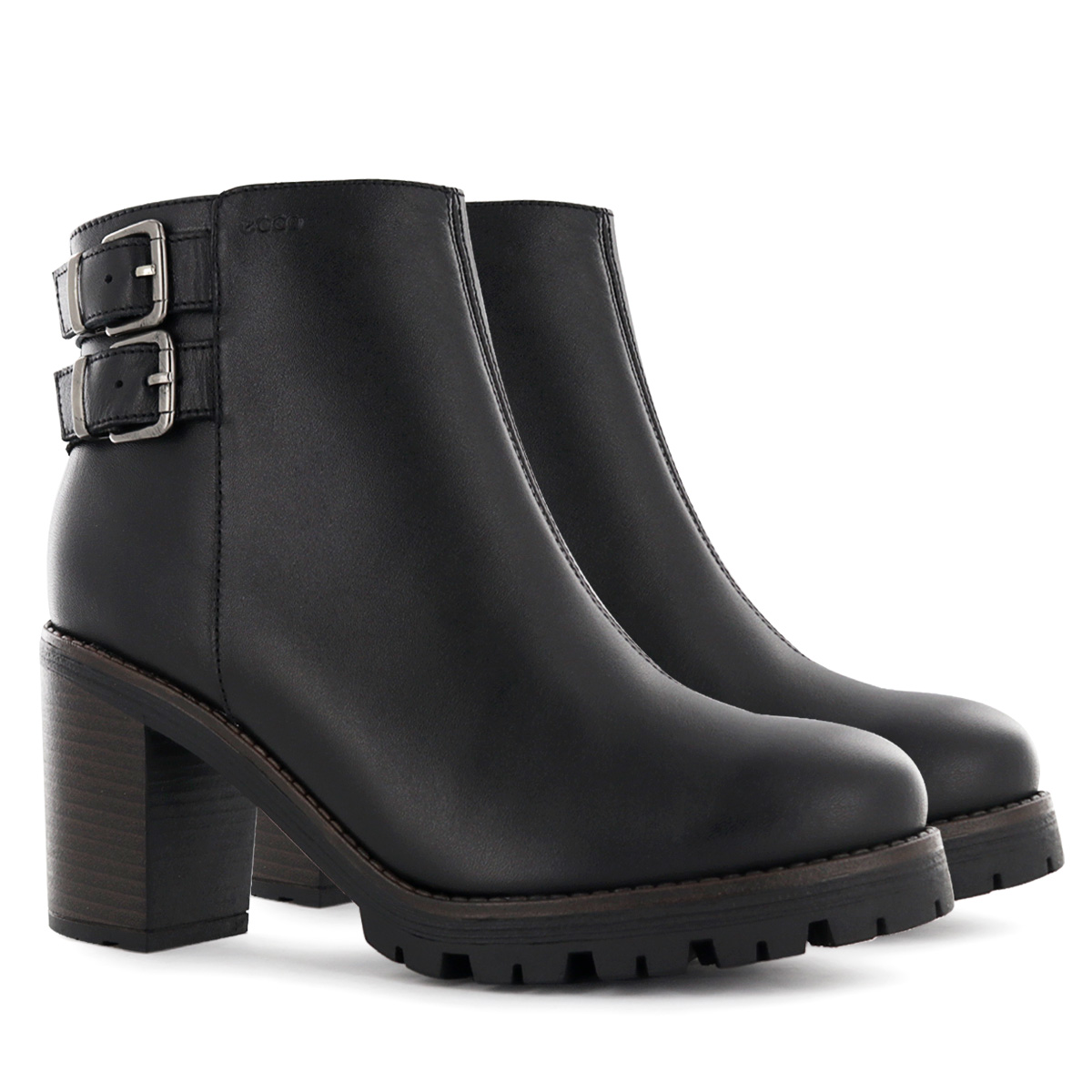 BOTIN CASUAL  CUERO MUJER ECCO NEGRO CONSUELO04 - 5