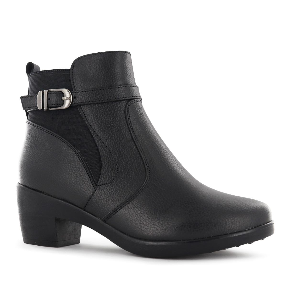 BOTIN CUERO ECCO MUJER ASTURIAS09 NEGRO